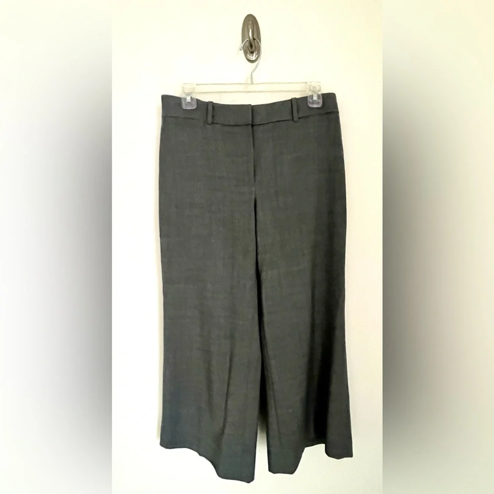 WHITE HOUSE BLACK MARKET Nell Gray Cropped Career Work Style Pant Size 4 EUC - Picture 2 of 11